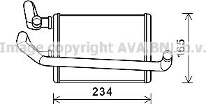 Prasco DN6423 - Schimbator caldura, incalzire habitaclu aaoparts.ro