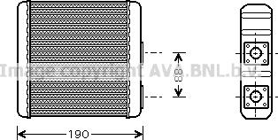 Prasco DN6133 - Schimbator caldura, incalzire habitaclu aaoparts.ro