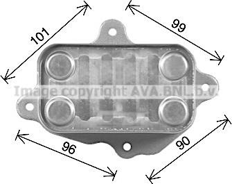 Prasco DW3439 - Radiator ulei, ulei motor aaoparts.ro