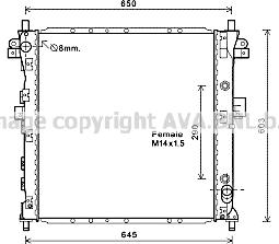 Prasco DW2131 - Radiator, racire motor aaoparts.ro
