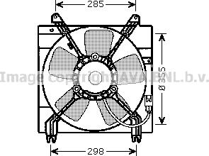 Prasco DW7509 - Ventilator, radiator aaoparts.ro