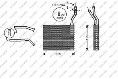 Prasco FD424H001 - Schimbator caldura, incalzire habitaclu aaoparts.ro