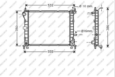 Prasco FD420R001 - Radiator, racire motor aaoparts.ro