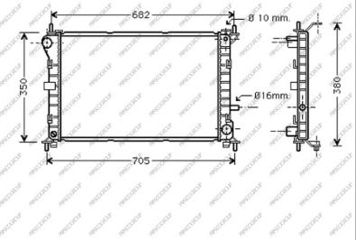 Prasco FD420R002 - Radiator, racire motor aaoparts.ro