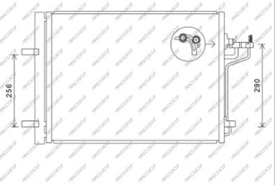 Prasco FD428C003 - Condensator, climatizare aaoparts.ro