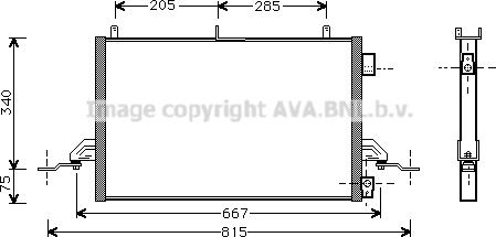 Prasco FD5242 - Condensator, climatizare aaoparts.ro