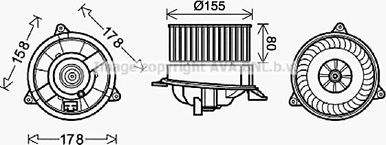 Prasco FD8495 - Electromotor, ventilatie interioara aaoparts.ro