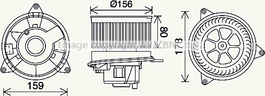 Prasco FD8638 - Electromotor, ventilatie interioara aaoparts.ro