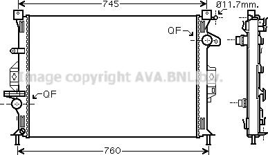 Prasco FDA2422 - Radiator, racire motor aaoparts.ro