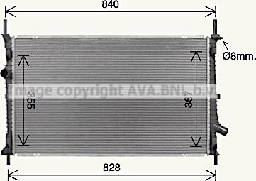 Prasco FD2679 - Radiator, racire motor aaoparts.ro