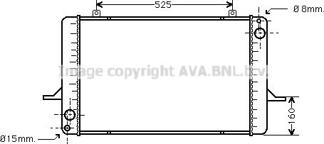 Prasco FD2033 - Radiator, racire motor aaoparts.ro