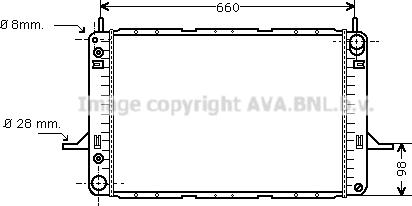 Prasco FD2195 - Radiator, racire motor aaoparts.ro