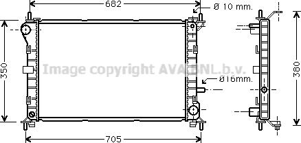 Prasco FD2264 - Radiator, racire motor aaoparts.ro