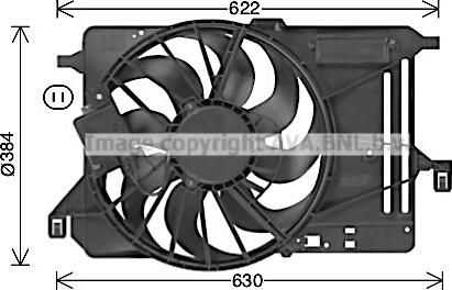 Prasco FD7685 - Ventilator, radiator aaoparts.ro