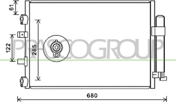 Prasco FD719C001 - Condensator, climatizare aaoparts.ro