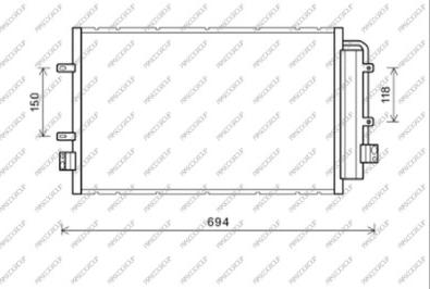 Prasco FT929C001 - Condensator, climatizare aaoparts.ro