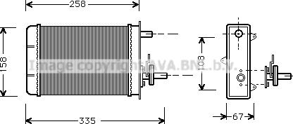 Prasco FT6084 - Schimbator caldura, incalzire habitaclu aaoparts.ro
