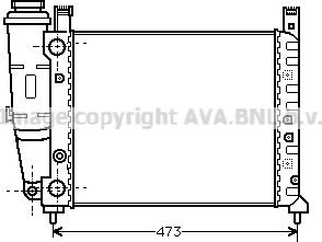 Prasco FT2047 - Radiator, racire motor aaoparts.ro