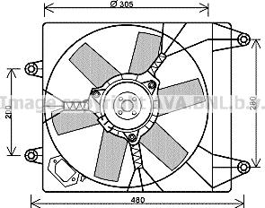 Prasco FT7552 - Ventilator, radiator aaoparts.ro
