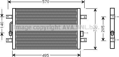 Prasco FTA5240 - Condensator, climatizare aaoparts.ro
