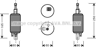 Prasco FTD029 - Uscator,aer conditionat aaoparts.ro