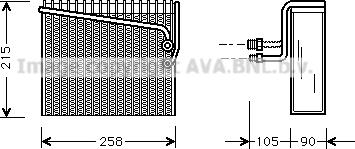 Prasco FTV072 - Evaporator,aer conditionat aaoparts.ro