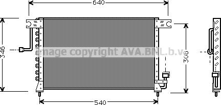 Prasco HY5036 - Condensator, climatizare aaoparts.ro