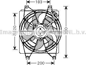 Prasco HY7522 - Ventilator, radiator aaoparts.ro