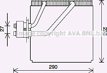 Prasco HYV456 - Evaporator,aer conditionat aaoparts.ro