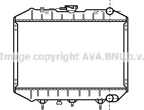 Prasco IS2018 - Radiator, racire motor aaoparts.ro