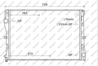 Prasco ME442R001 - Radiator, racire motor aaoparts.ro