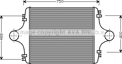 Prasco MN4078 - Intercooler, compresor aaoparts.ro