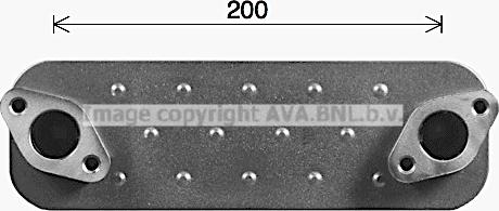 Prasco MN3127 - Radiator ulei, ulei motor aaoparts.ro