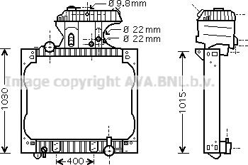 Prasco MN2051 - Radiator, racire motor aaoparts.ro