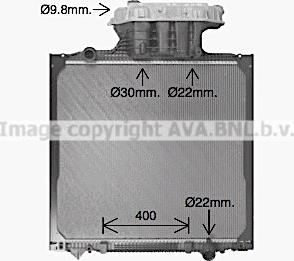Prasco MN2157 - Radiator, racire motor aaoparts.ro