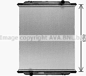 Prasco MN2108N - Radiator, racire motor aaoparts.ro