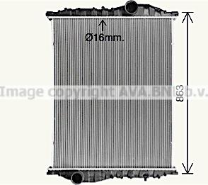 Prasco MN2110N - Radiator, racire motor aaoparts.ro
