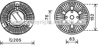 Prasco MNC067 - Cupla, ventilator radiator aaoparts.ro