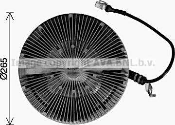 Prasco MNC128 - Cupla, ventilator radiator aaoparts.ro