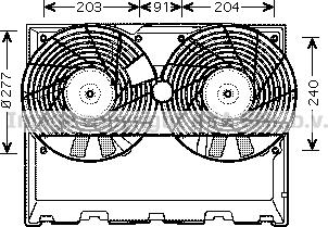 Prasco MS7515 - Ventilator, radiator aaoparts.ro