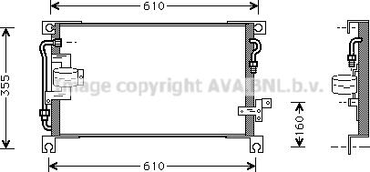 Prasco MT5150 - Condensator, climatizare aaoparts.ro