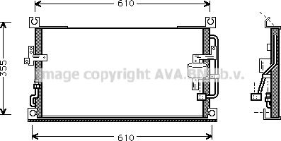 Prasco MT5107 - Condensator, climatizare aaoparts.ro
