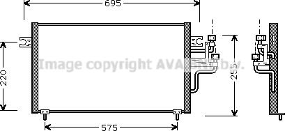 Prasco MT5119 - Condensator, climatizare aaoparts.ro