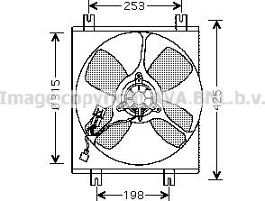 Prasco MT7504 - Ventilator, radiator aaoparts.ro