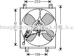 Prasco MT7505 - Ventilator, radiator aaoparts.ro
