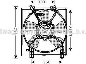 Prasco MT7518 - Ventilator, radiator aaoparts.ro