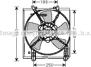 Prasco MT7517 - Ventilator, radiator aaoparts.ro