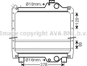 Prasco NH2032 - Radiator, racire motor aaoparts.ro