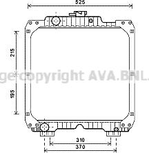 Prasco NH2023 - Radiator, racire motor aaoparts.ro