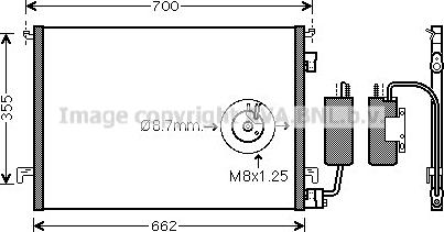 Prasco OL5457D - Condensator, climatizare aaoparts.ro